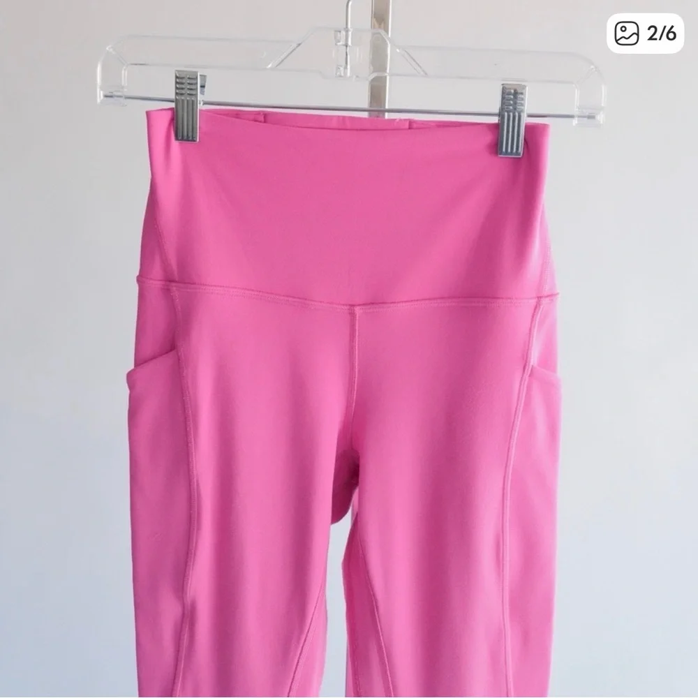 Lululemon Pink High-Waisted Leggings - Picture 2 of 6